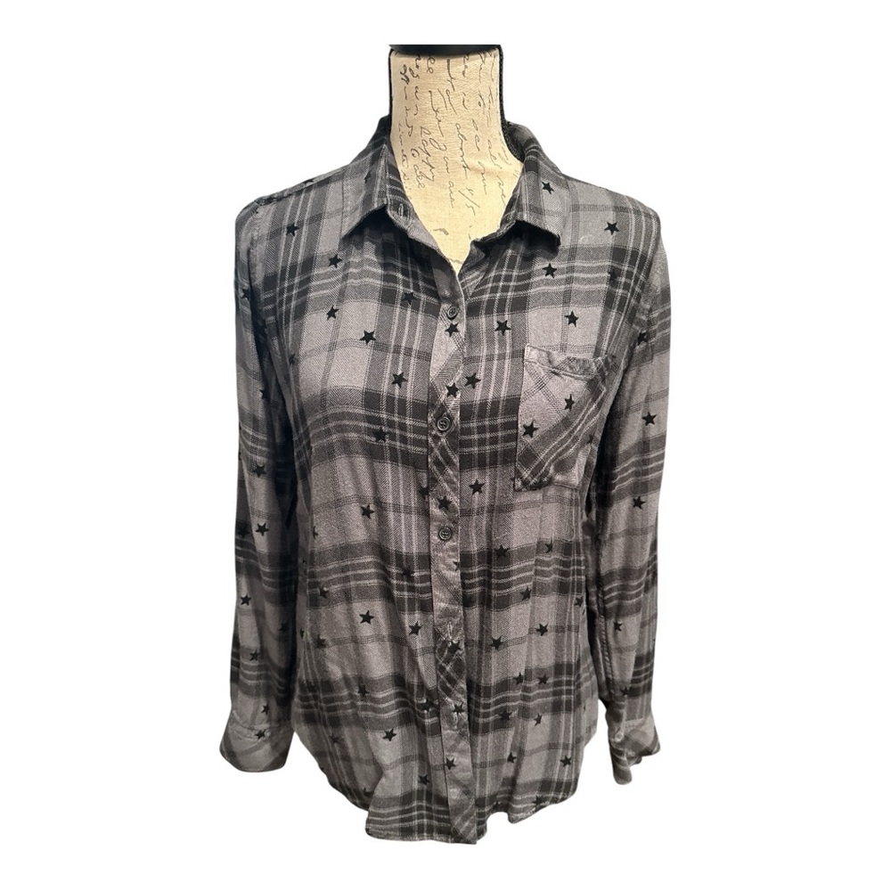 Rails Hunter Charcoal Plaid Shirt